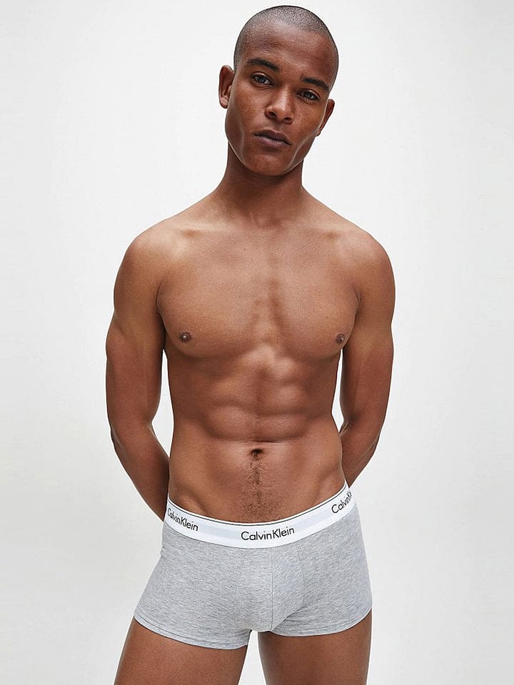 CALVIN KLEIN UNDERWEAR 3er-Set: Boxershorts in Weiß/ Hellgrau/ Schwarz günstig kaufen
