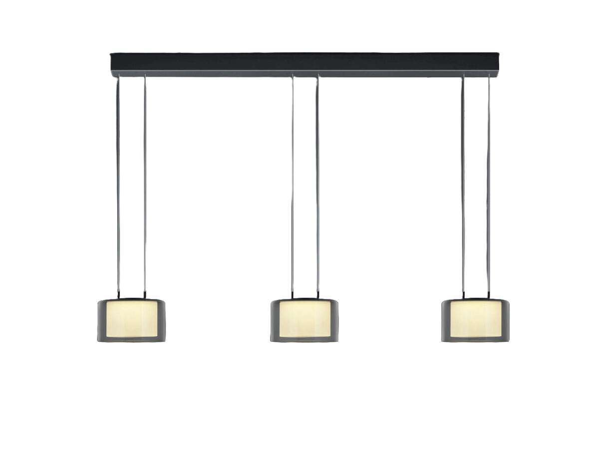 Bankamp LED Pendelleuchte Grand Smoke 3-flg