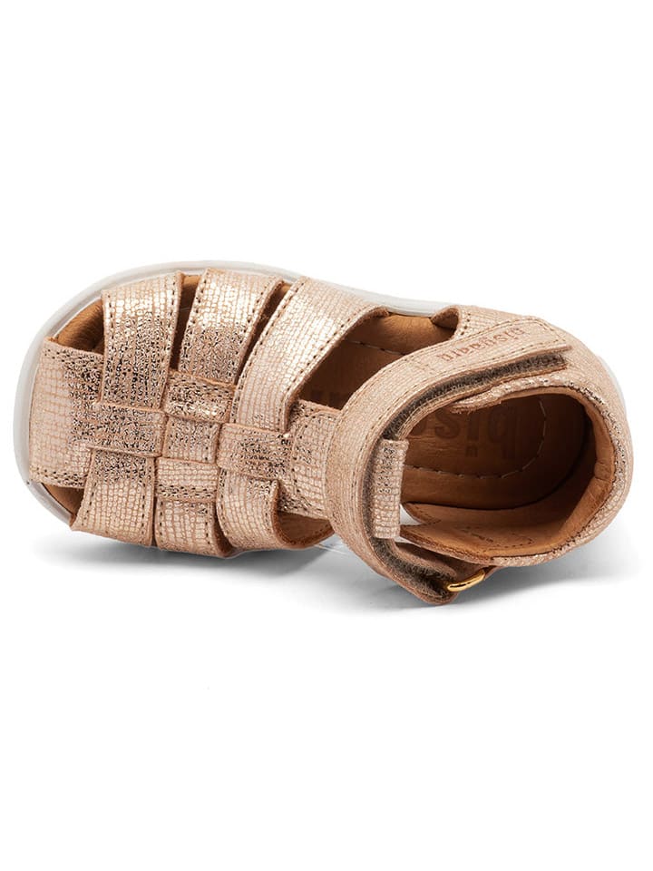 bisgaard Leder-Halbsandalen in Gold günstig kaufen