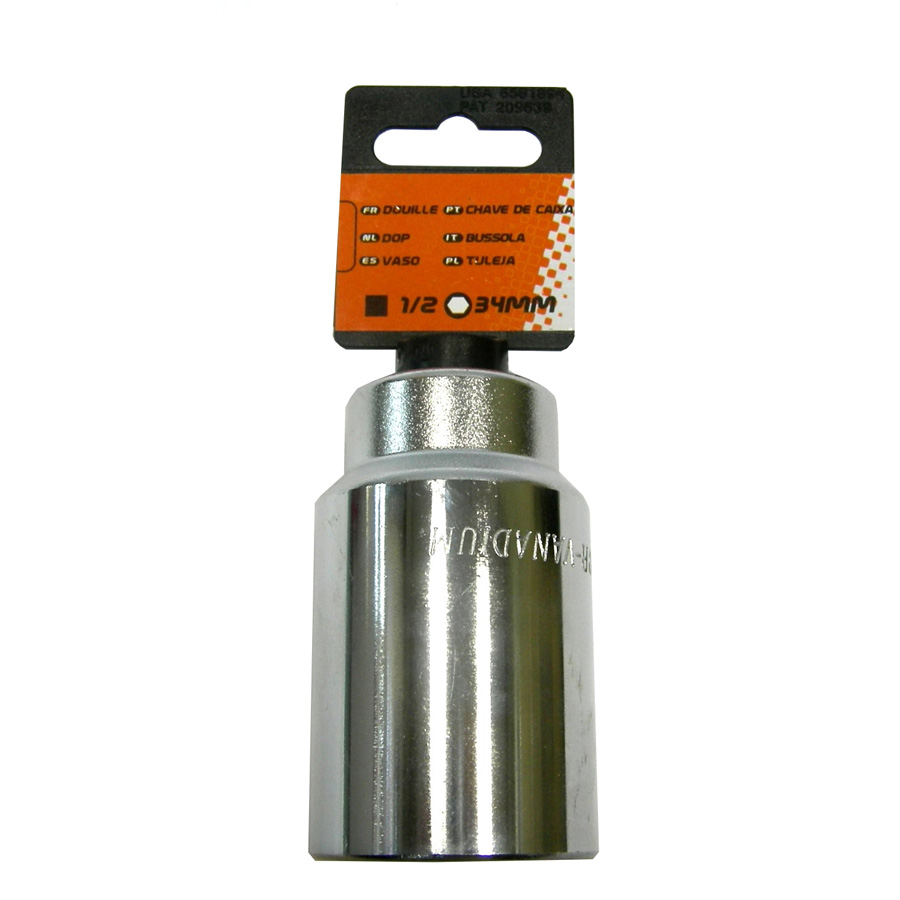 Stecknuss 1/2", 6-Kant, 34 mm, von Norauto, 1 Stück - ATU