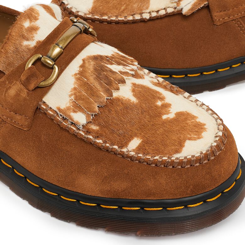 Dr. Martens Adrian Snaffle Loafer pecan brown repello calf suede