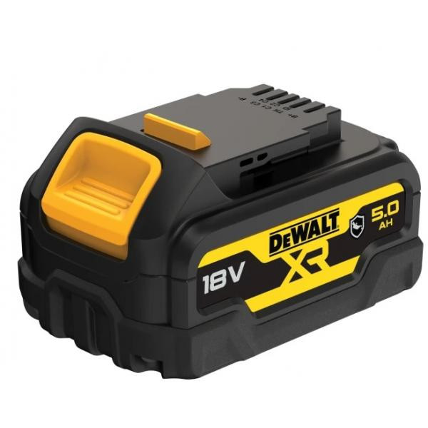 „DeWalt“ priedai DCB184G-XJ alyvai atsparus akumuliatorius, 18 voltų, 5,0 Ah, ličio jonų