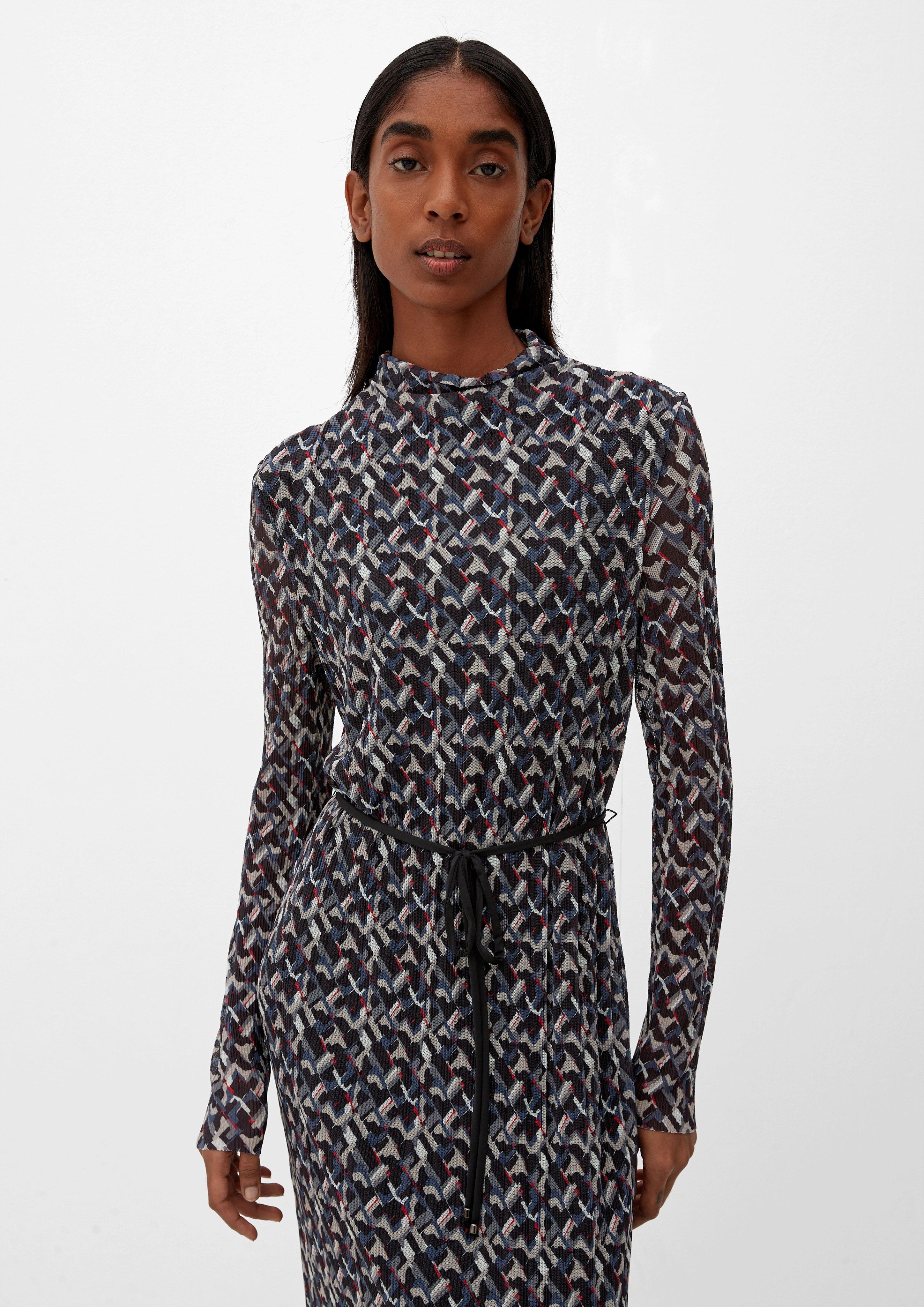 Meshkleid mit Faltenstruktur  2124503-99A1