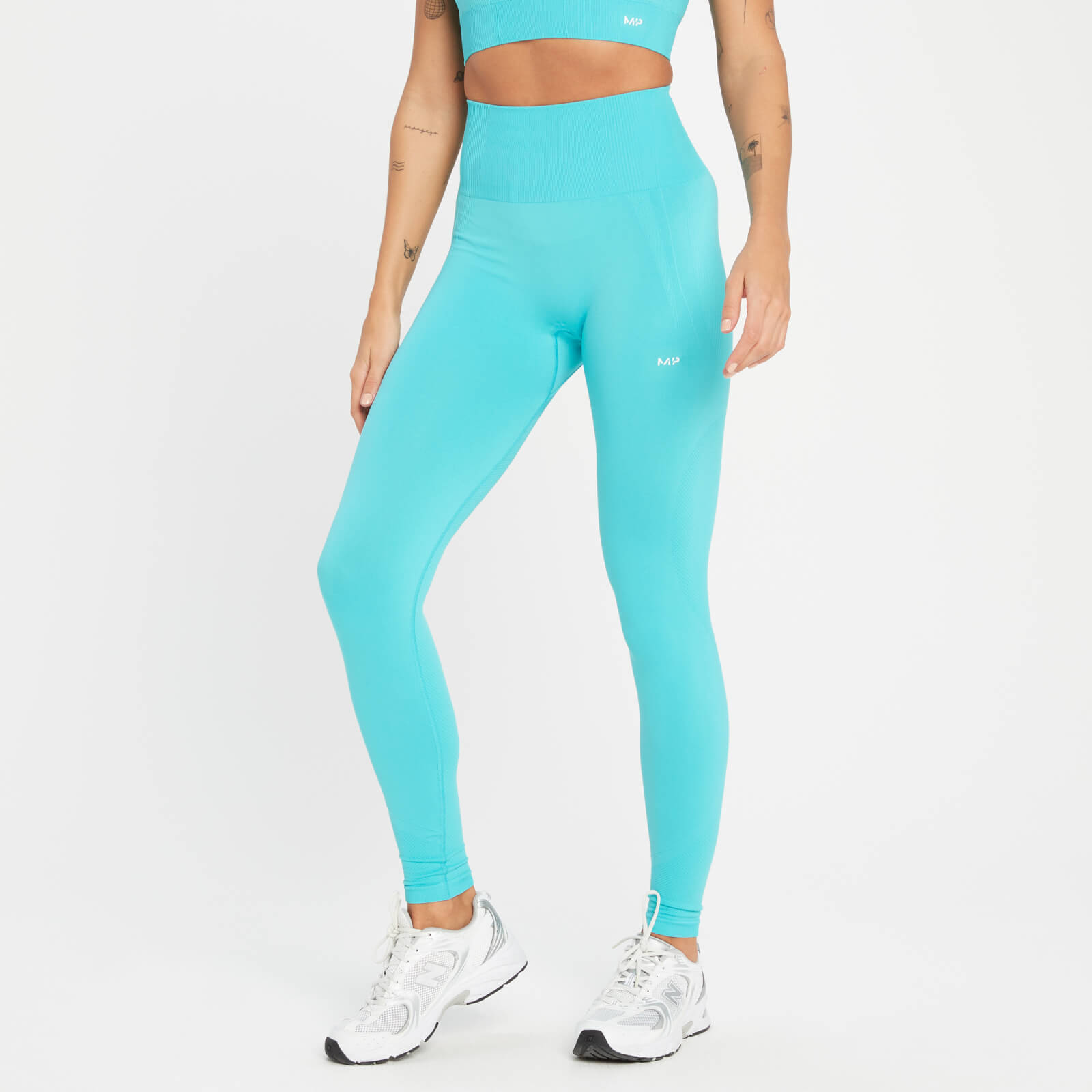 Legging sans coutures MP Tempo Tonal pour femmes – Turquoise vif