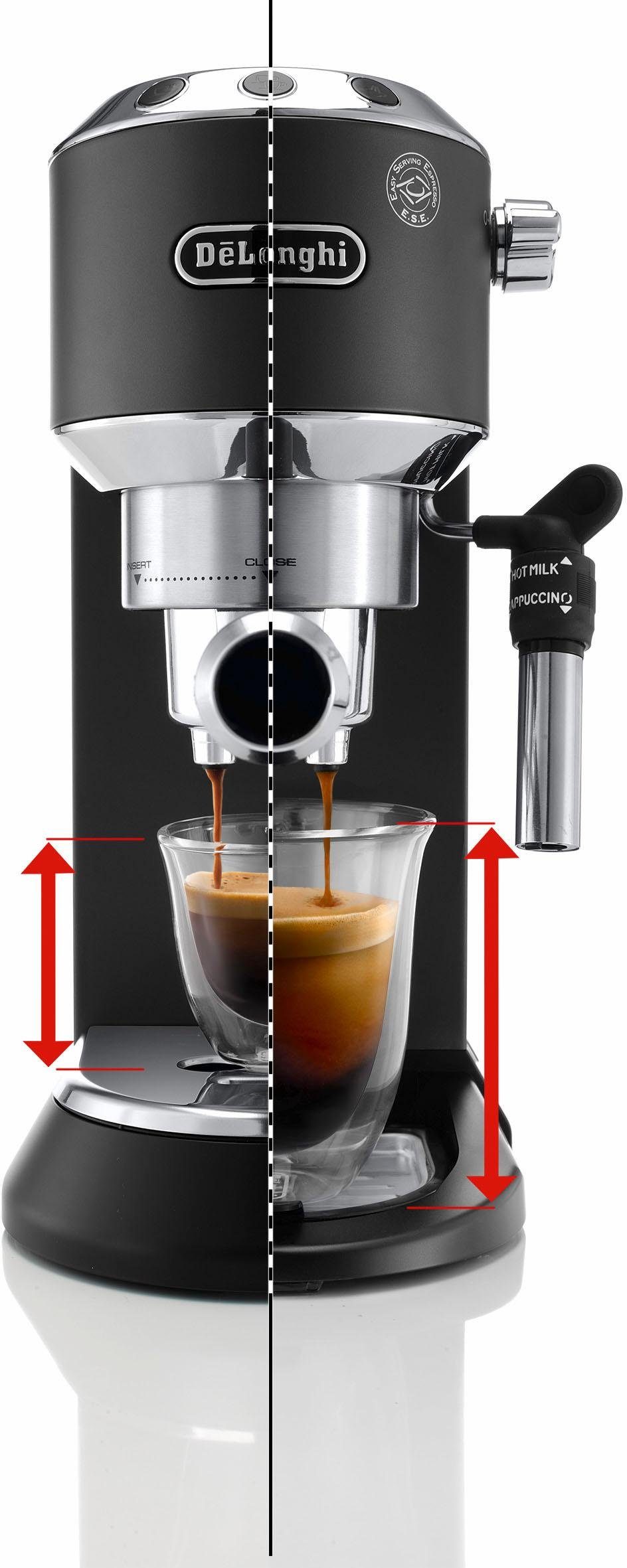 De'Longhi Siebträgermaschine Dedica Style EC 685.B, 1350 Watt, 15 Bar