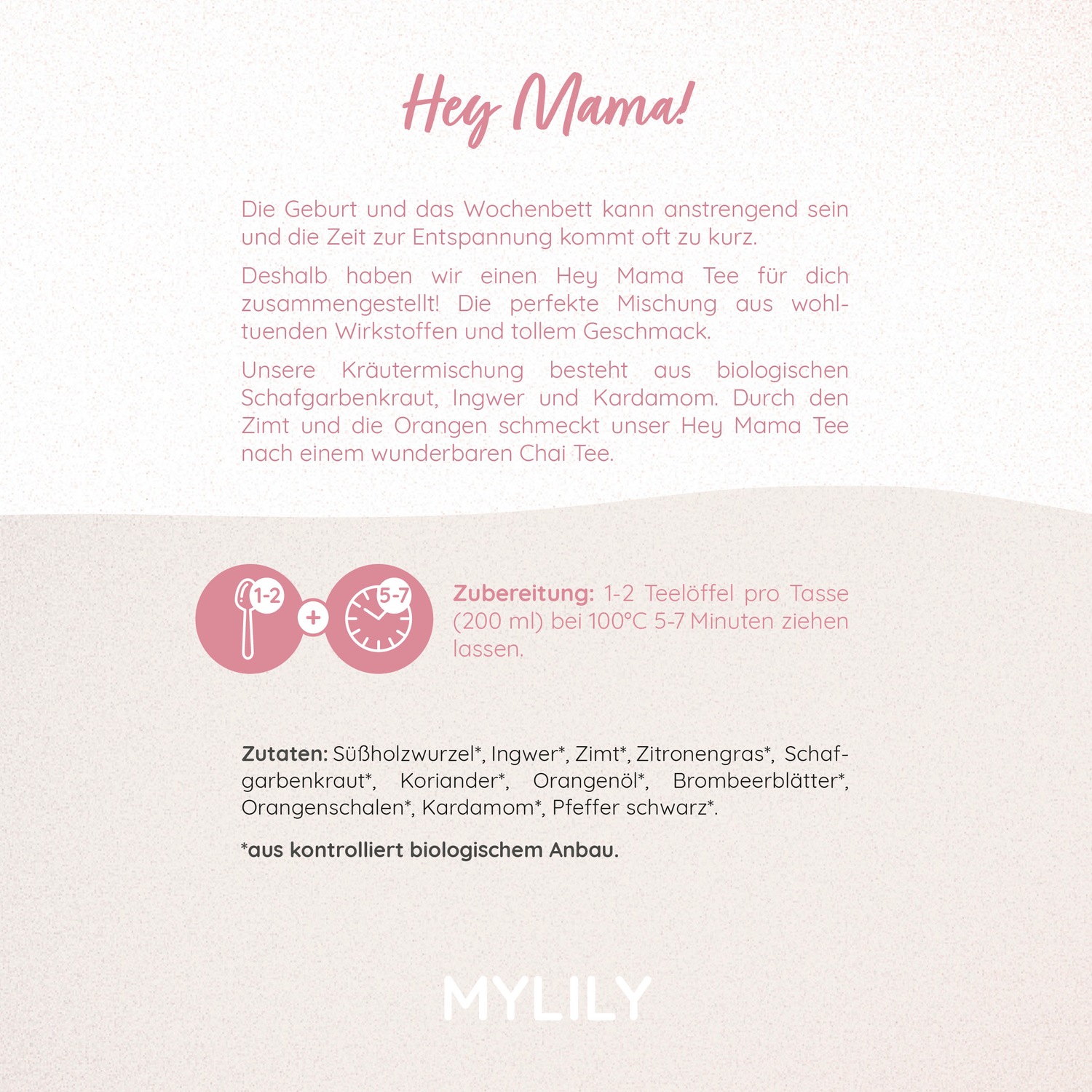Hey Mama Tee - Wochenbett-Tee | loser Bio-Kräutertee 100 g