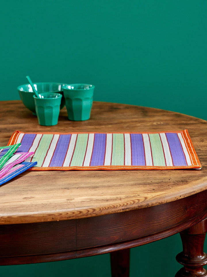 Rice Tischset in Grün/ Lila/ Orange - (L)32 x (B)42 cm günstig kaufen onesize