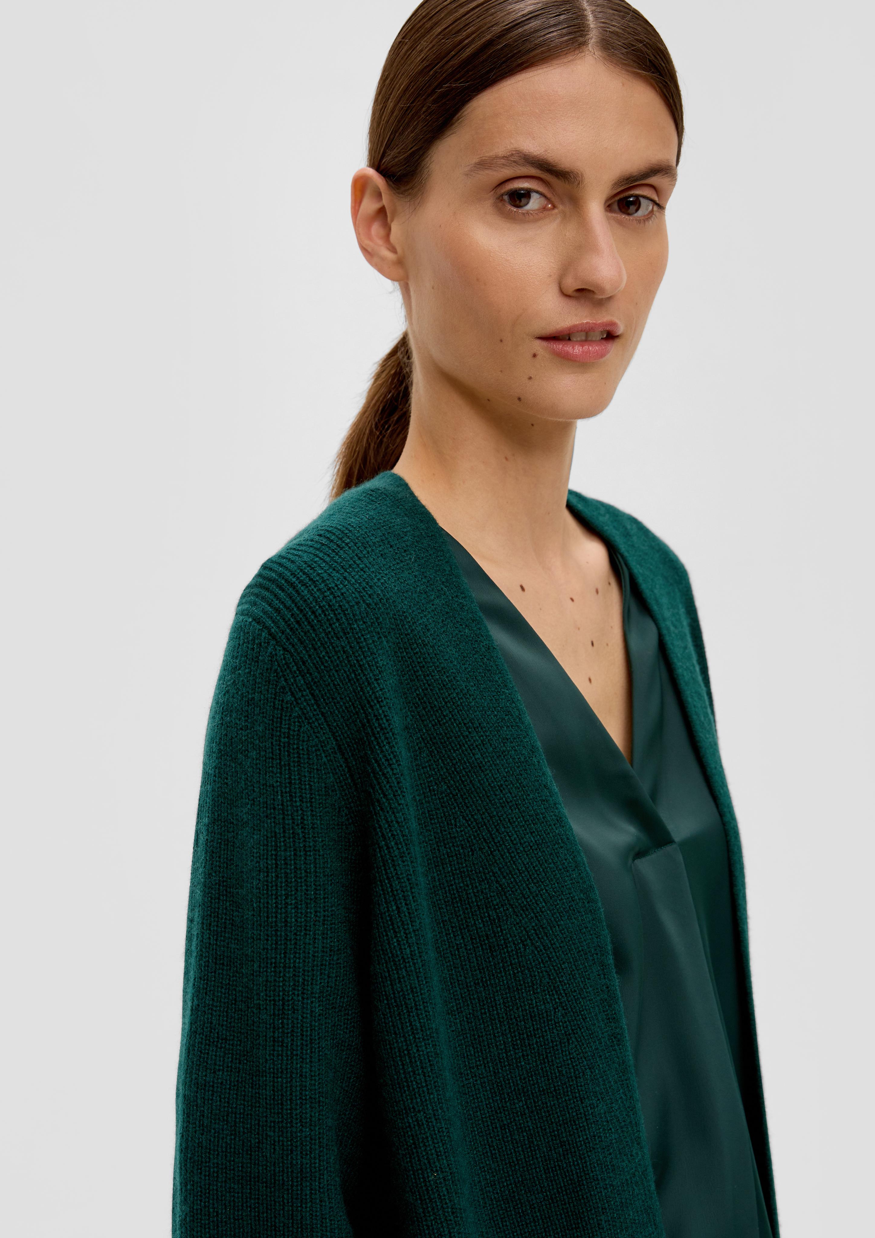 Long Cardigan aus Rippstrick  2135722-7889