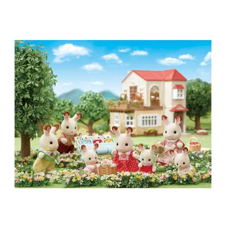 5655 La famille lapin chocolat Sylvanian