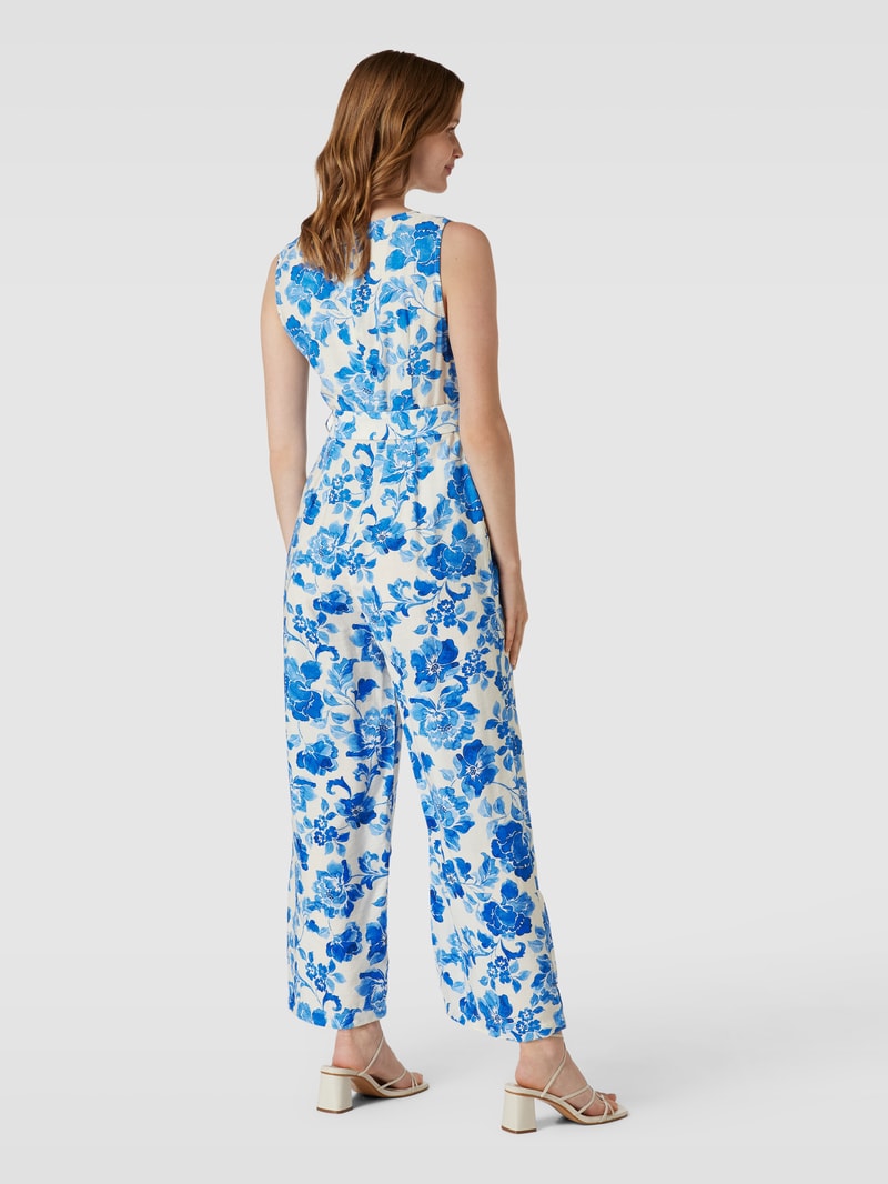 Jumpsuit mit Allover-Print Modell 'MILOS' in blau