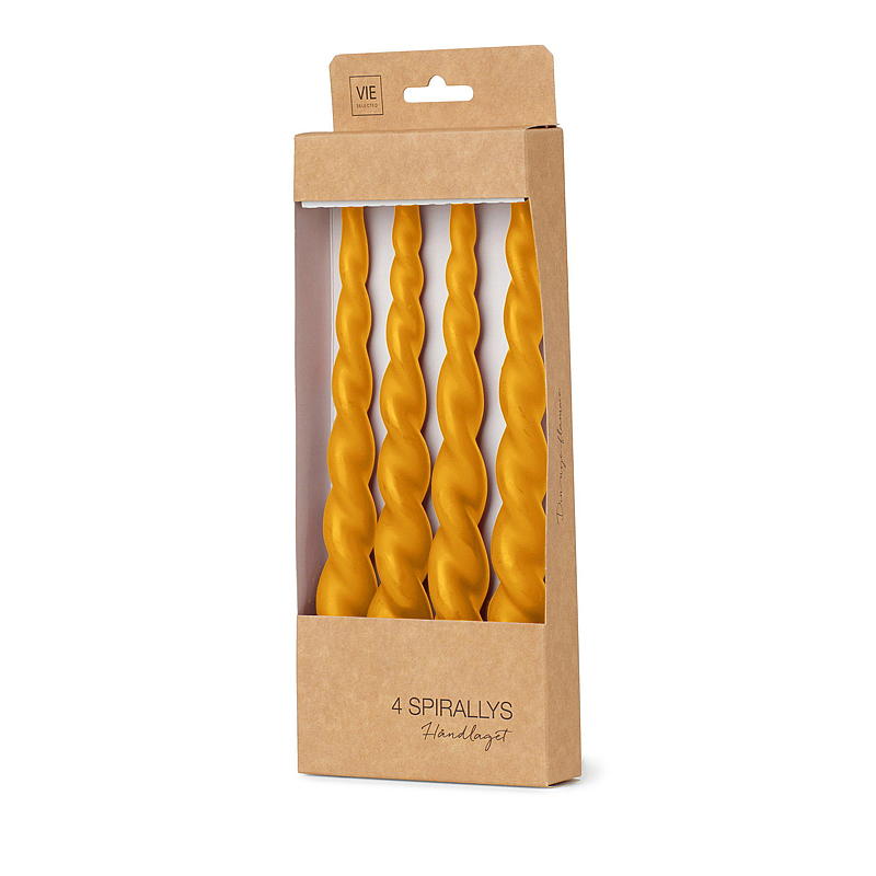 Vie Selected Spirallys 4-pk 24 cm oker