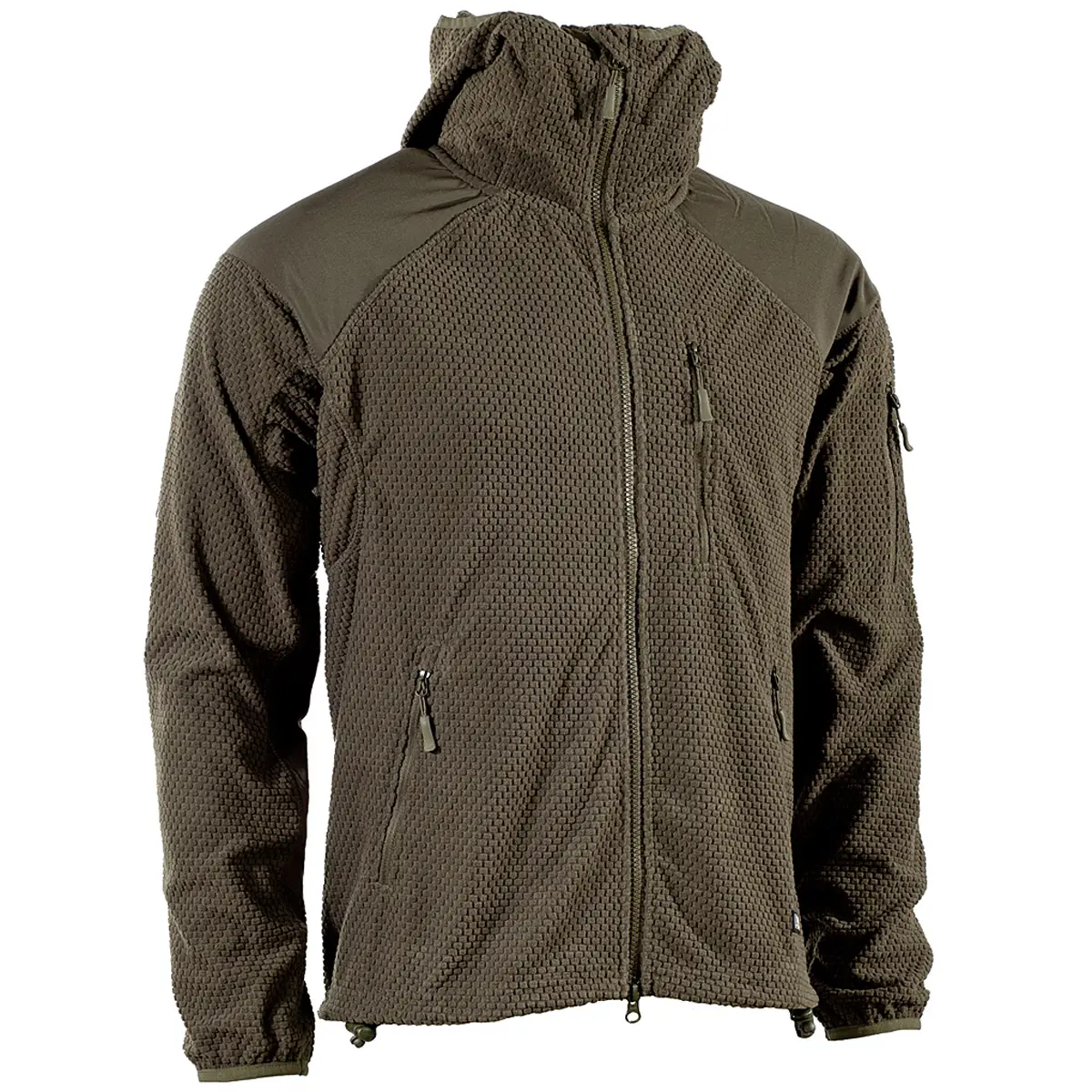 Fleecejacke Delta mit Kapuze oliv
