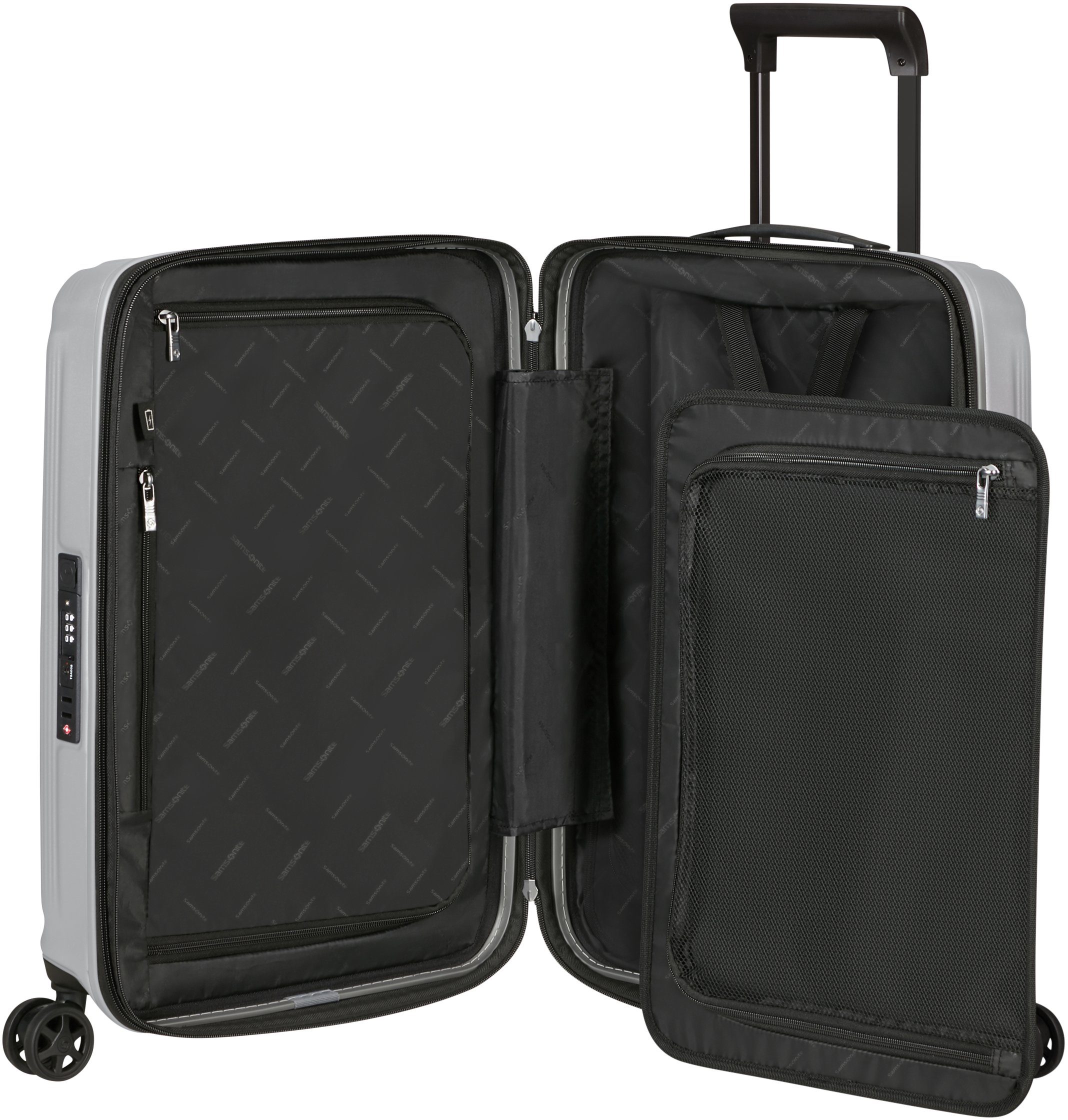Samsonite Hartschalen-Trolley Nuon, 55 cm, 4 Rollen, mit Volumenerweiterung und USB-Schleuse