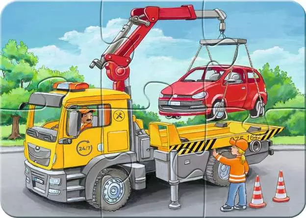 Kinderpuzzle ab 2 Jahren - Meine Einsatzfahrzeuge - 2 + 4 + 6 + 8 Teile
