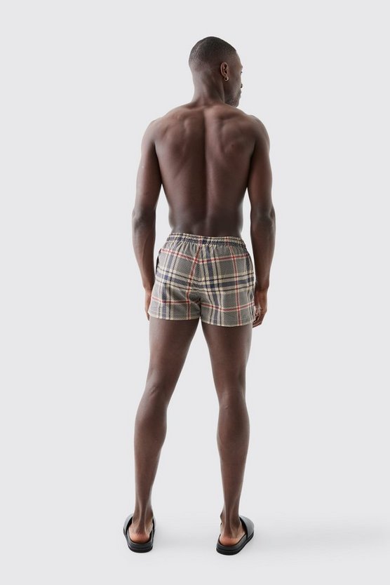 Super Short Check Swim Short