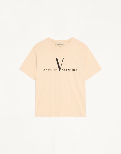 T-shirt en coton Valentino avec imprimé Made In Valentino