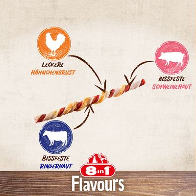 8in1 Triple Flavour Twisted Kaustangen