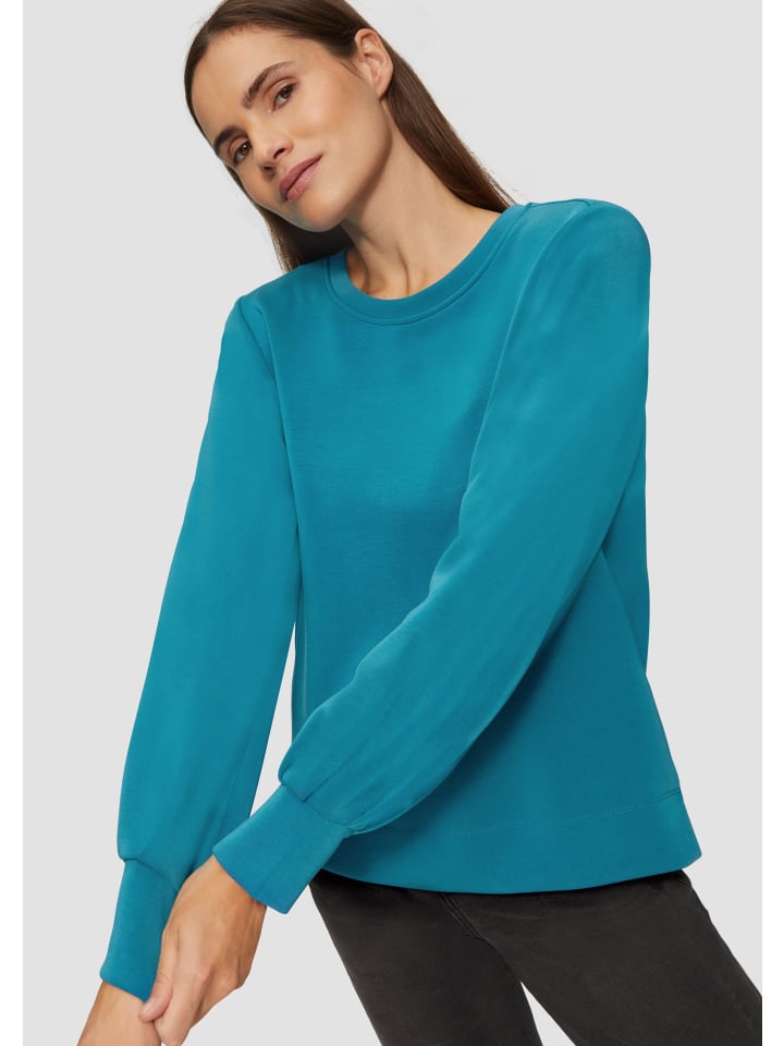 s.Oliver Sweatshirt langarm in Petrol günstig kaufen
