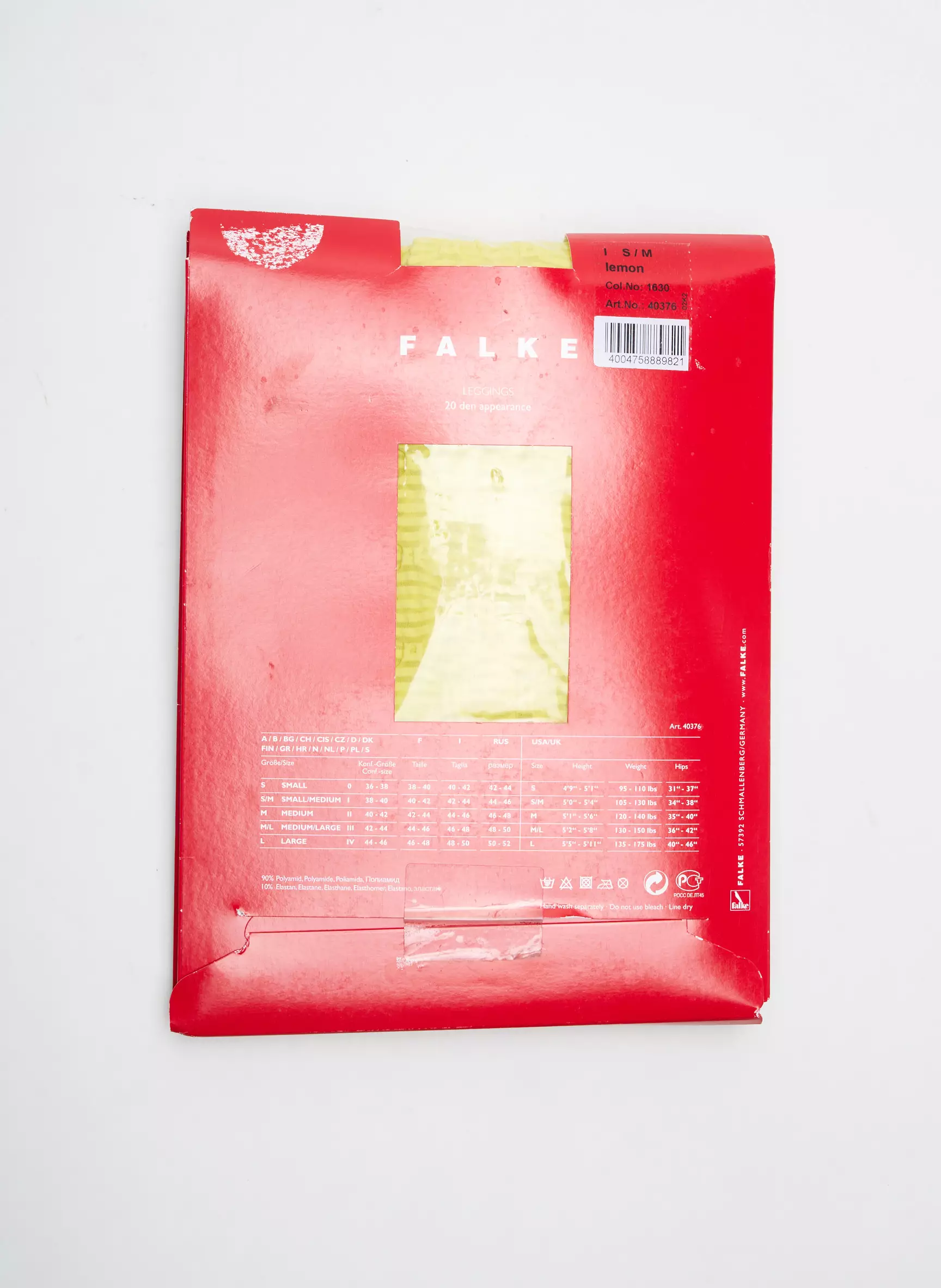 Falke Leggings Femme couleur jaune