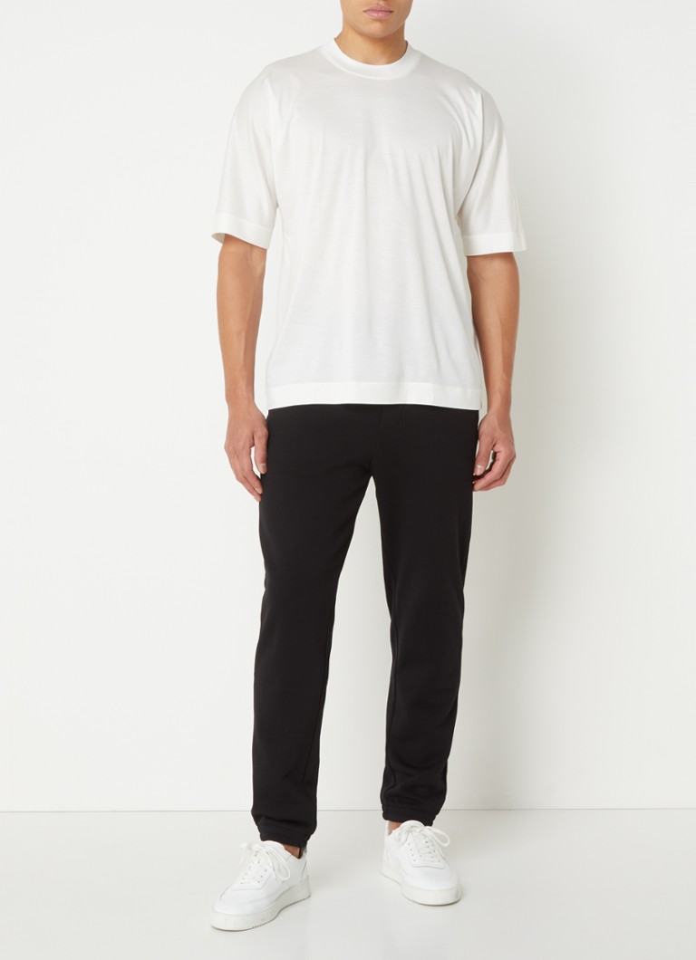 Tricou cu guler rotund din amestec de lyocell Emporio Armani