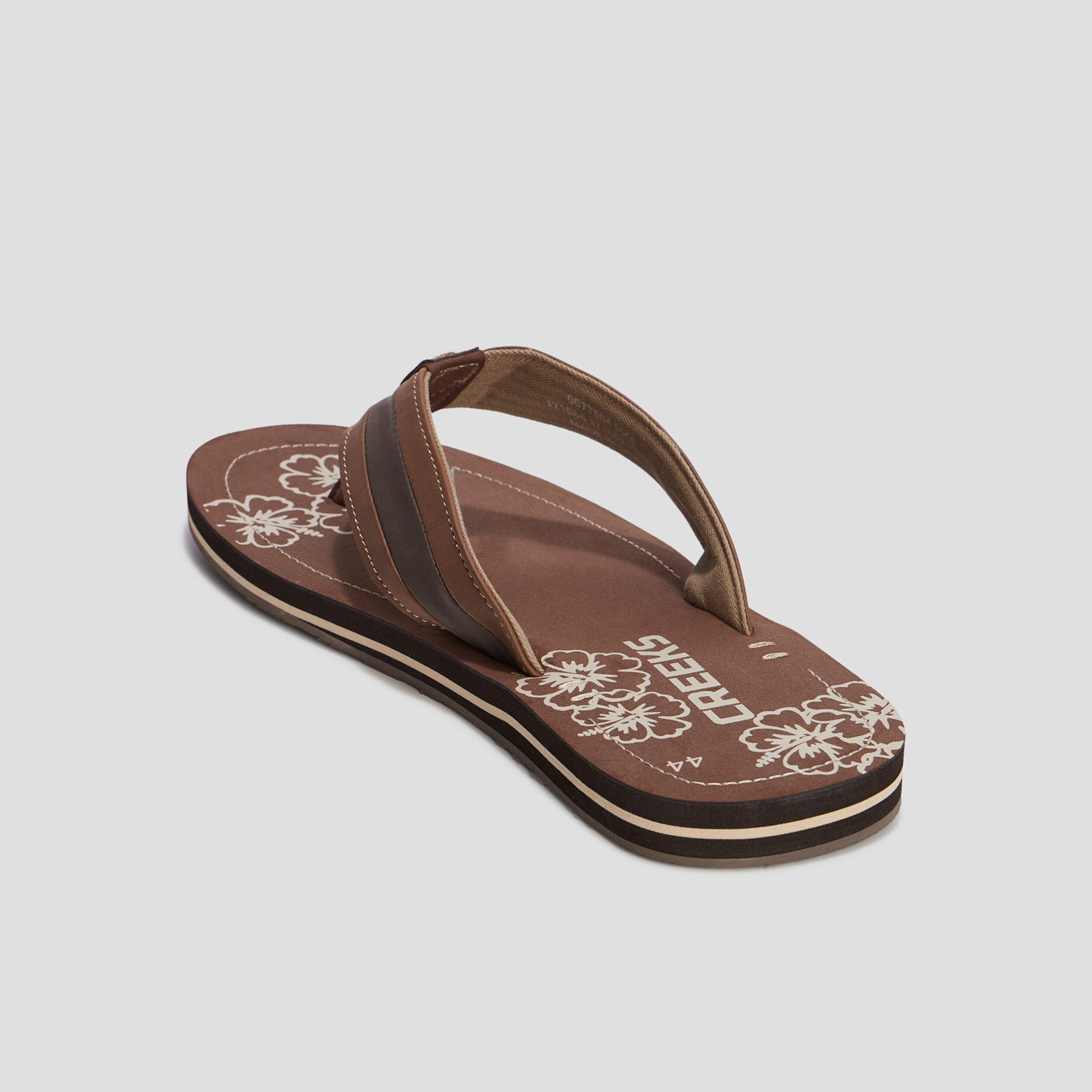 Mules tong Creeks marron homme | La Halle
