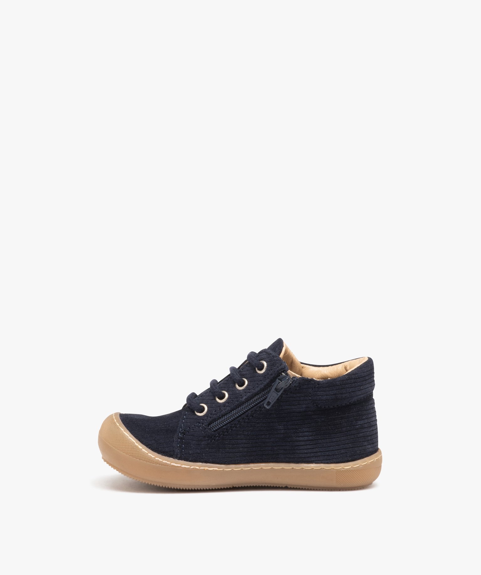 Chaussures premiers pas bébé Garçon en cuir velours uni -... marine | GEMO