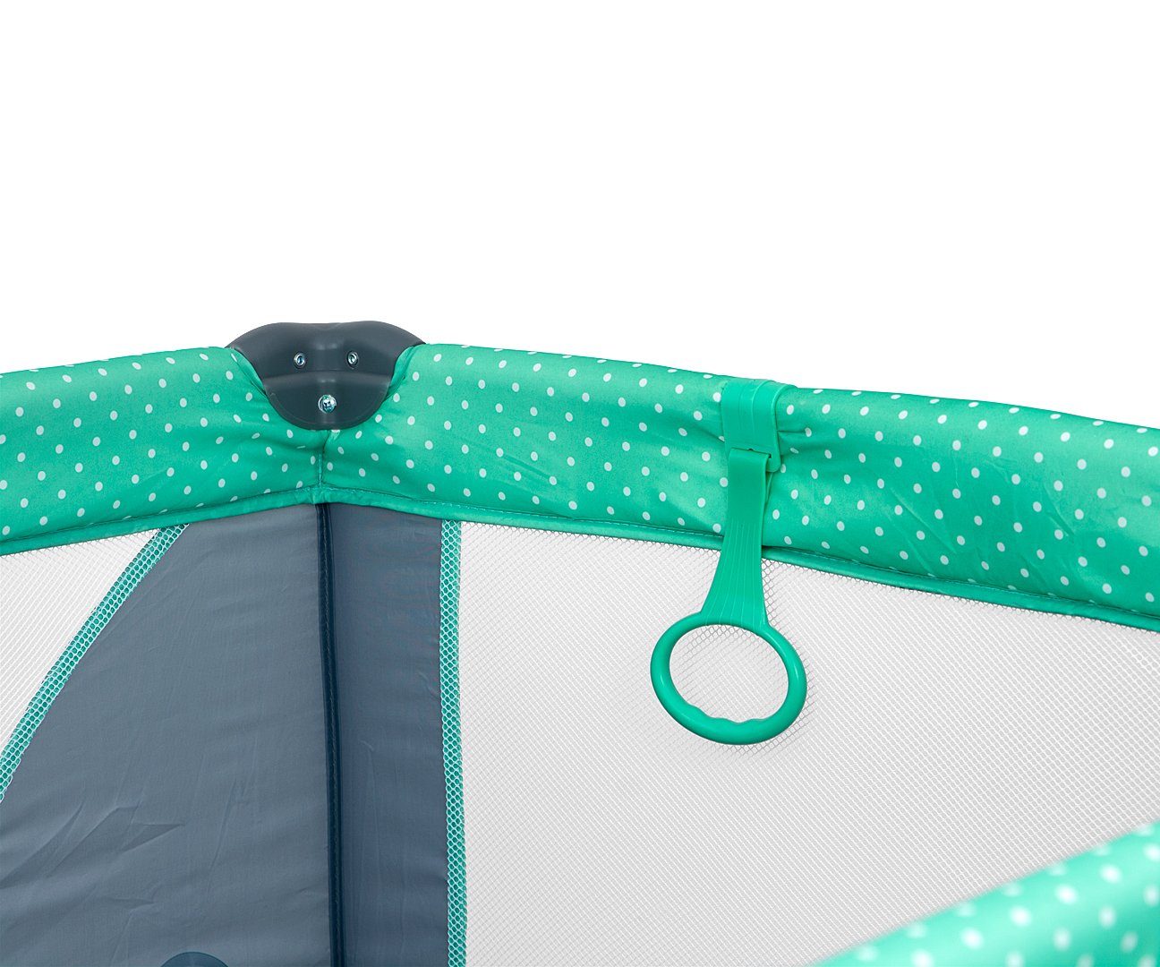 LeNoSa Laufstall Bär Mint & Pink • Laufgitter klappbar Milly Mally Reisebett