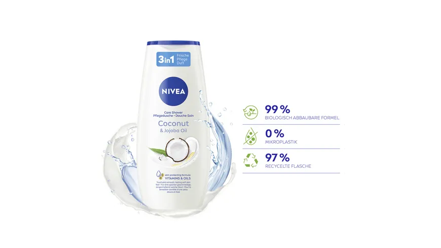 NIVEA Pflegedusche Coconut & Jojoba Oil 250 ml