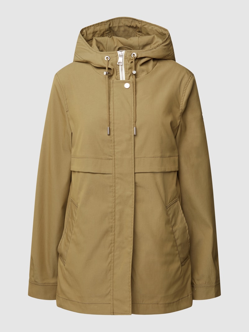 Jacke mit Kapuze in olivgrün