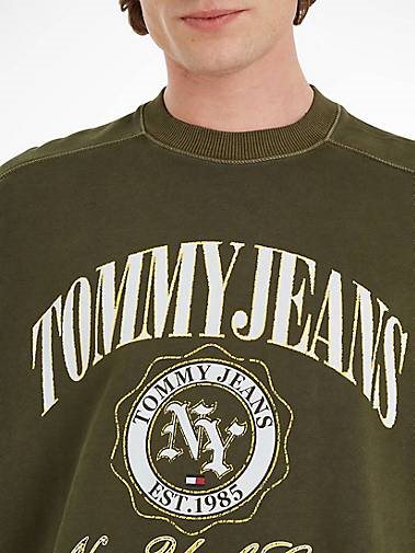 TOMMY-JEANS Herren Sweatshirt LUXE VARSITY CREW