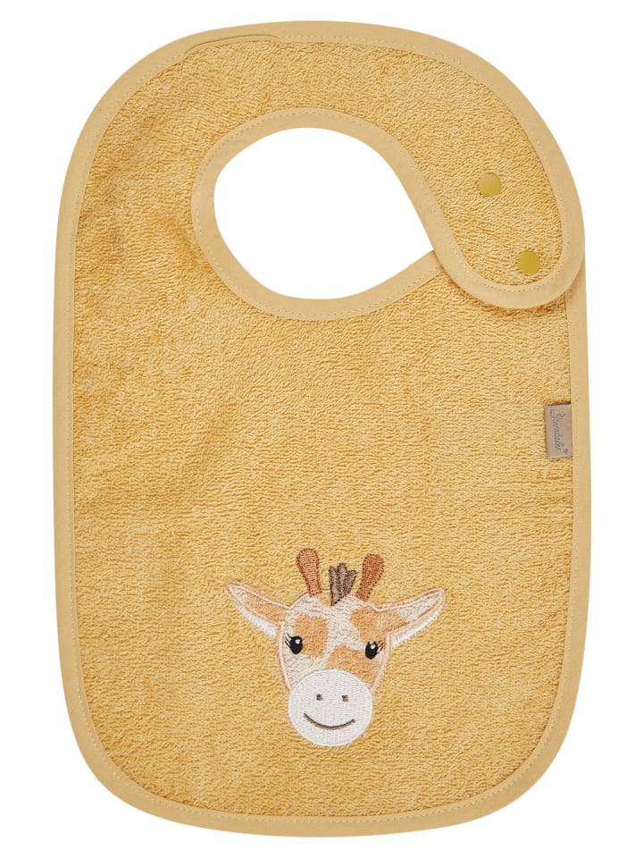 Sterntaler Lätzchen Druckknopf GIRAFFE Kaya in ocker günstig kaufen onesize