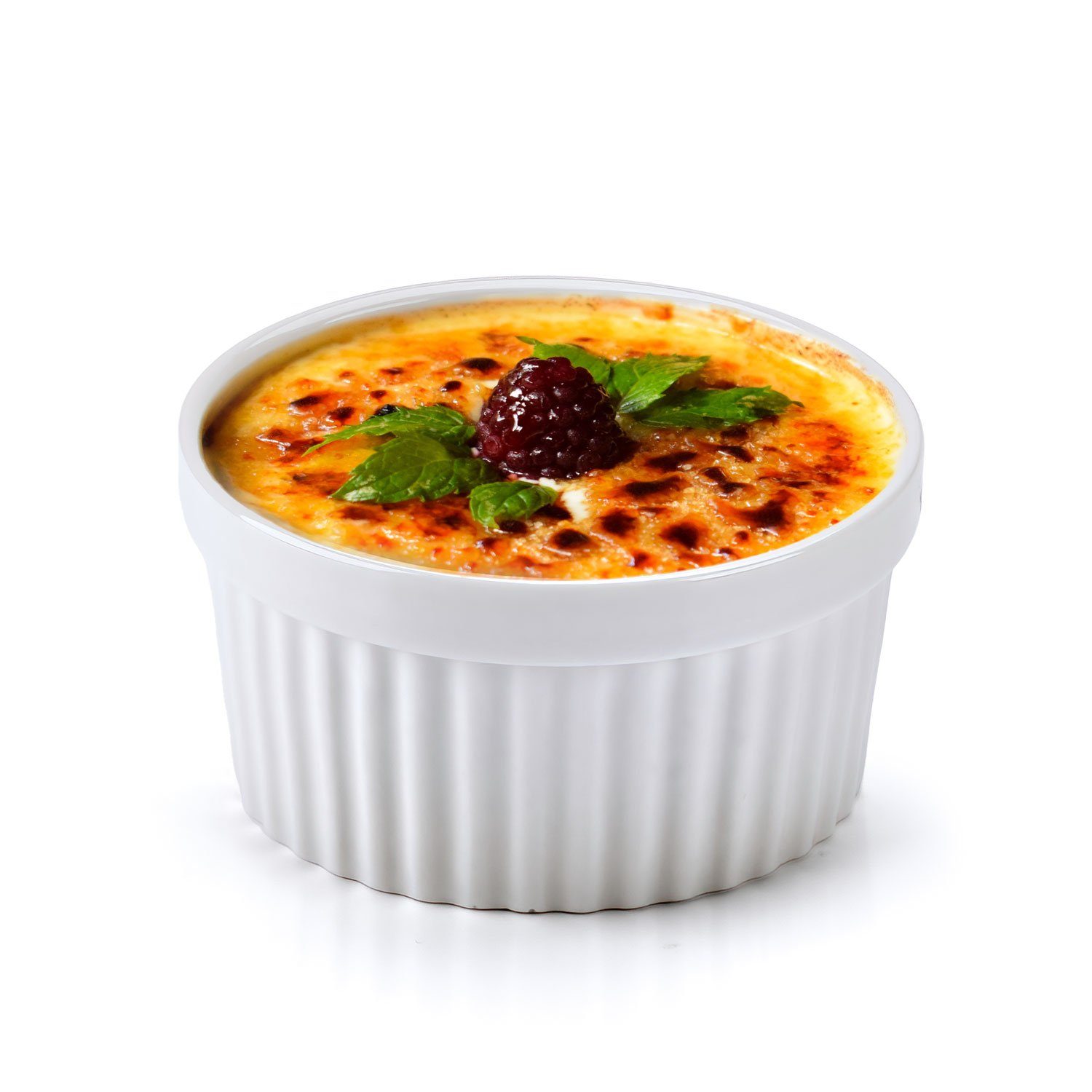 Dimono Dessertschale Creme Brulee Souflee-Förmchen, Keramik, (Schälchen mit 170 ml, 8-tlg), Schalen