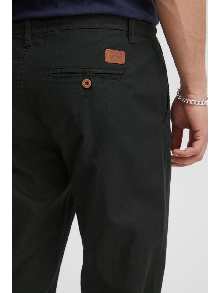 BLEND Leinenhose BHLanias 20711284ME lange Leinenhose mit Kordel im Bund in Schwarz günstig kaufen