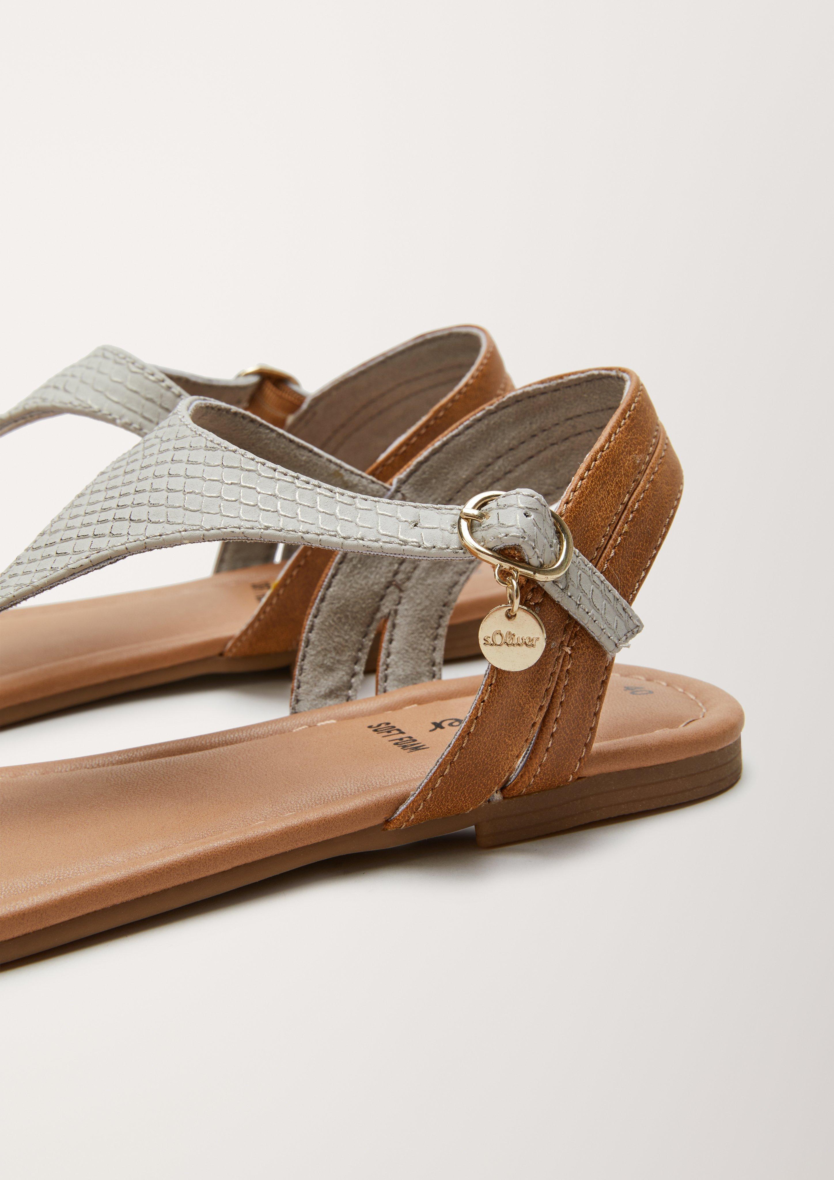 Sandalen in Leder-Optik  6005371-374