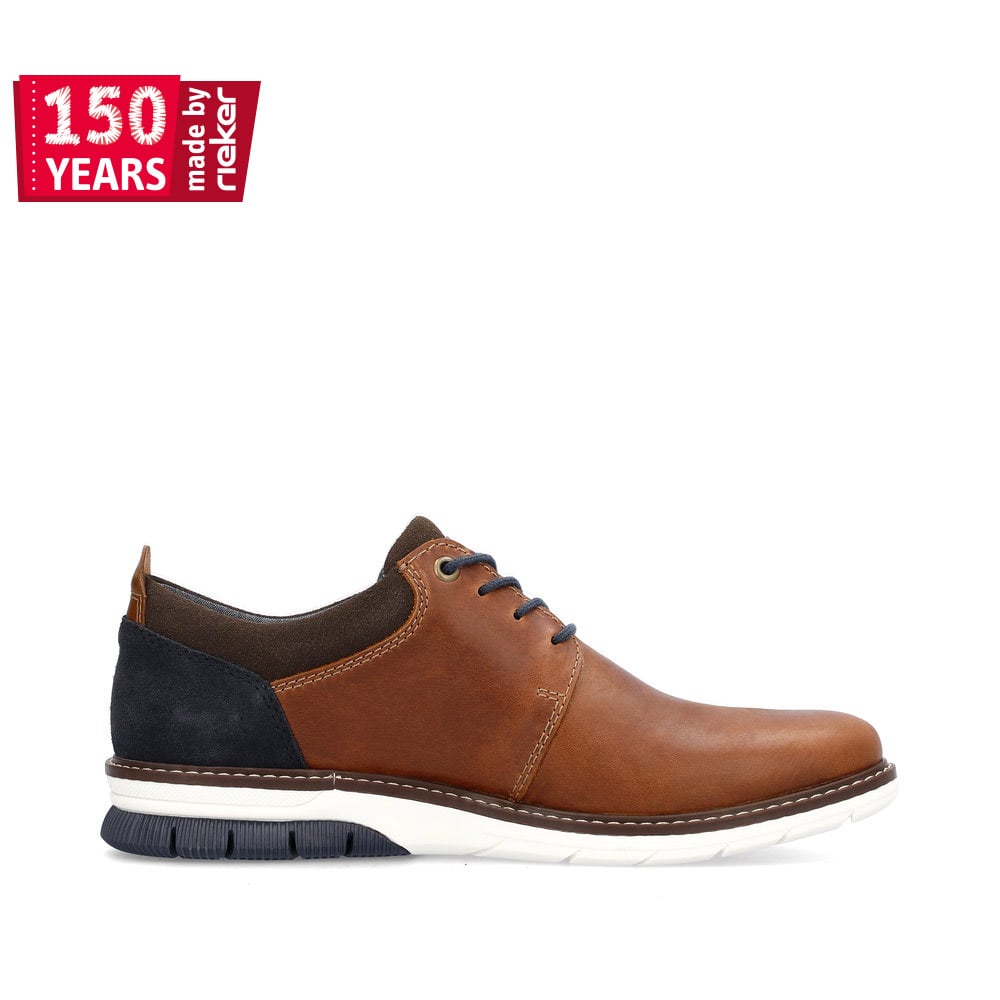 Rieker Herren Schnürschuhe holzbraun