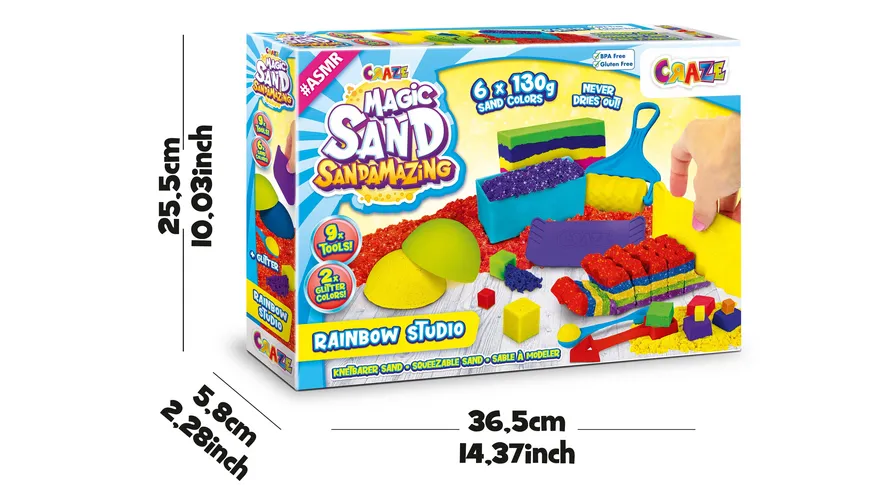 CRAZE - MAGIC SAND SANDAMAZING Rainbow Studio 780 g