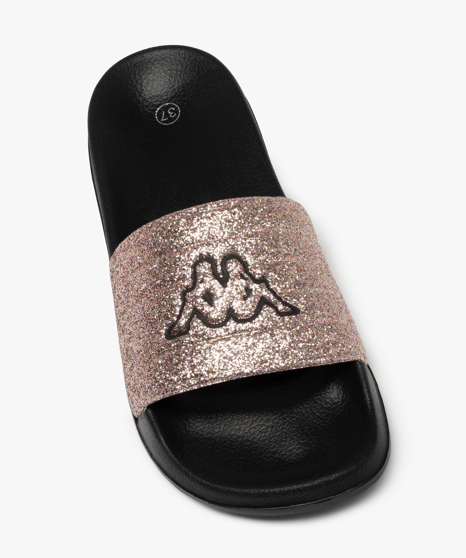 Mules de piscine femme pailletées - Kappa Matese noir | GEMO