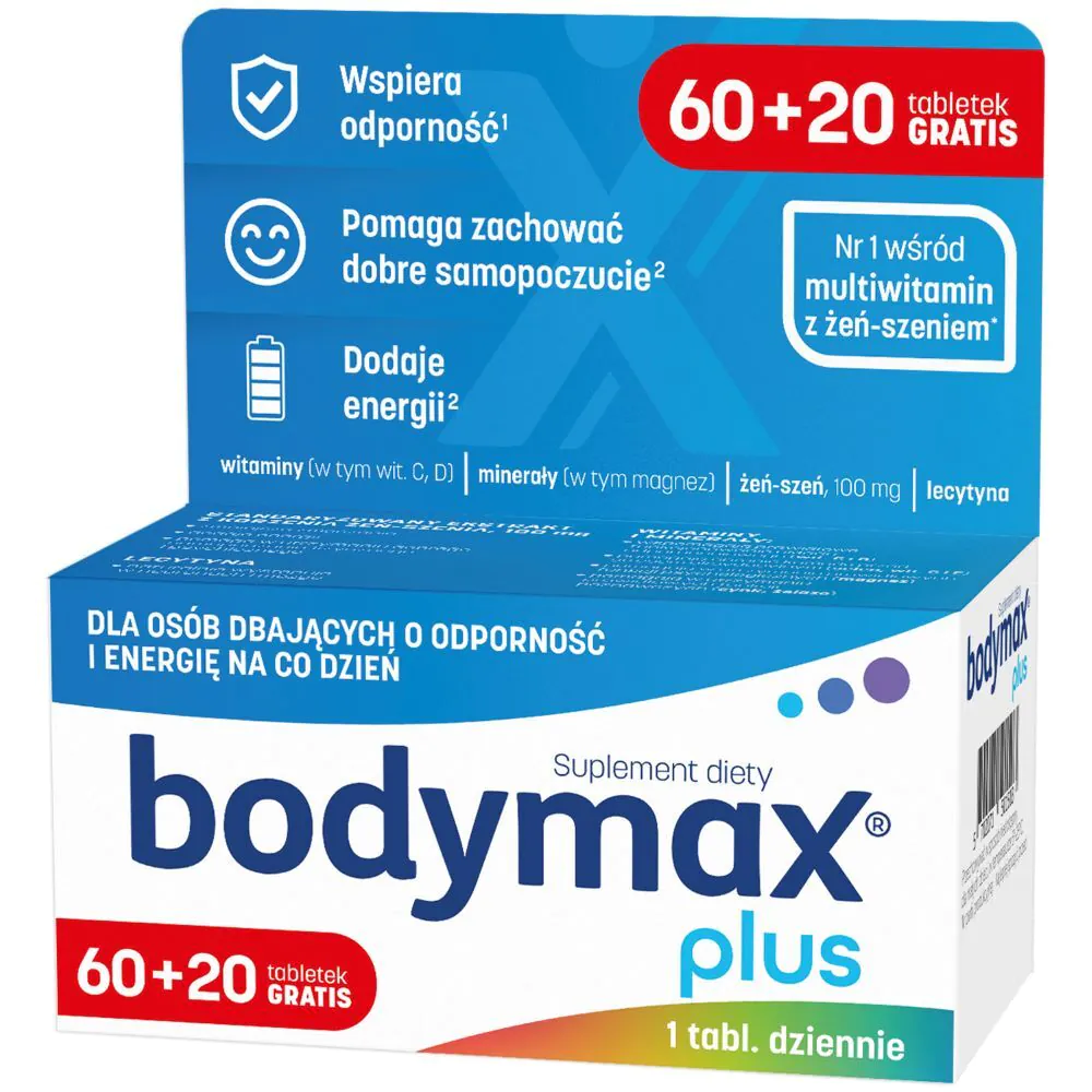 Bodymax Plus, Set vitamina i minerala, Tablete
