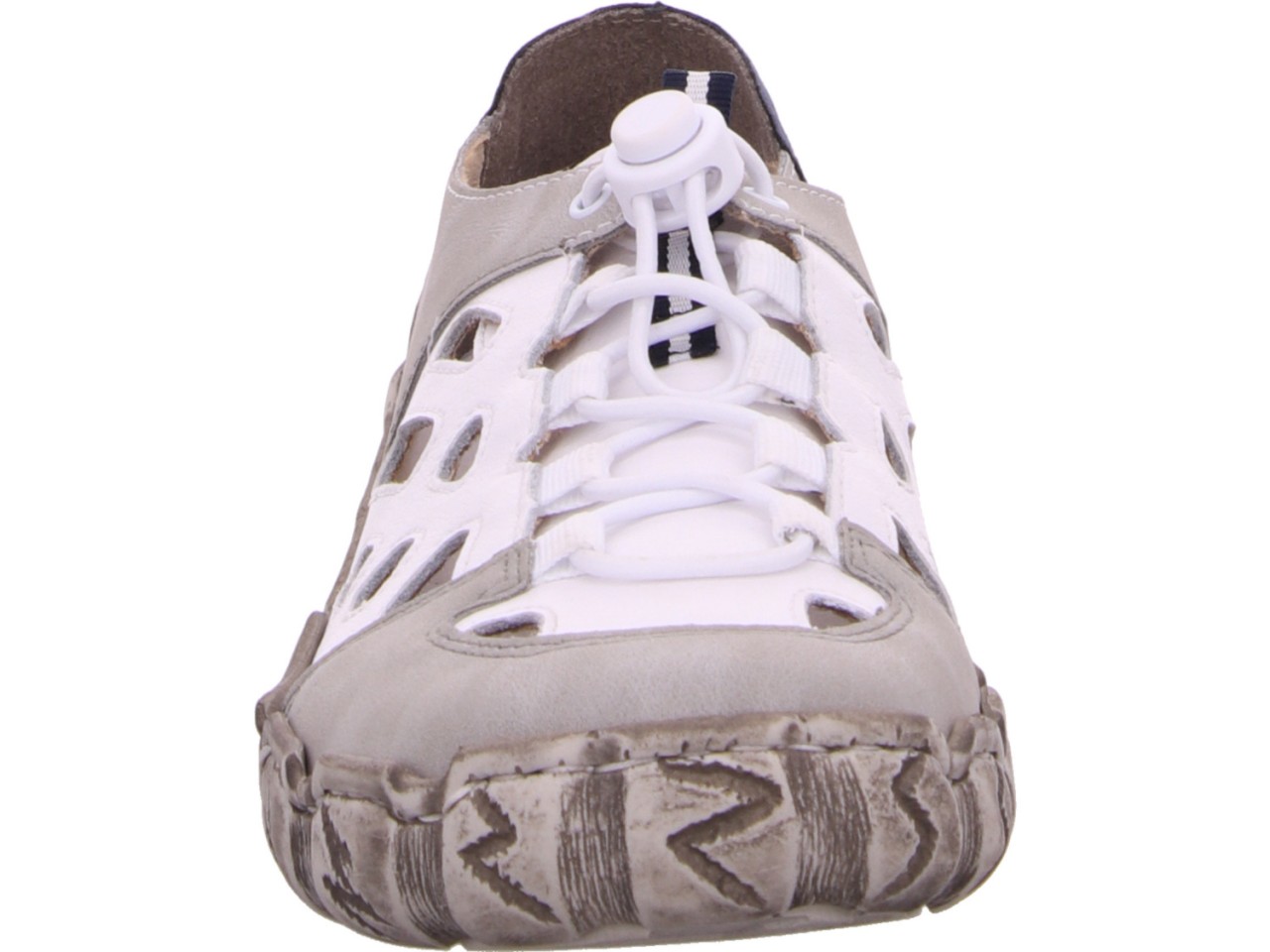RIEKER Sportliche Slipper weiss