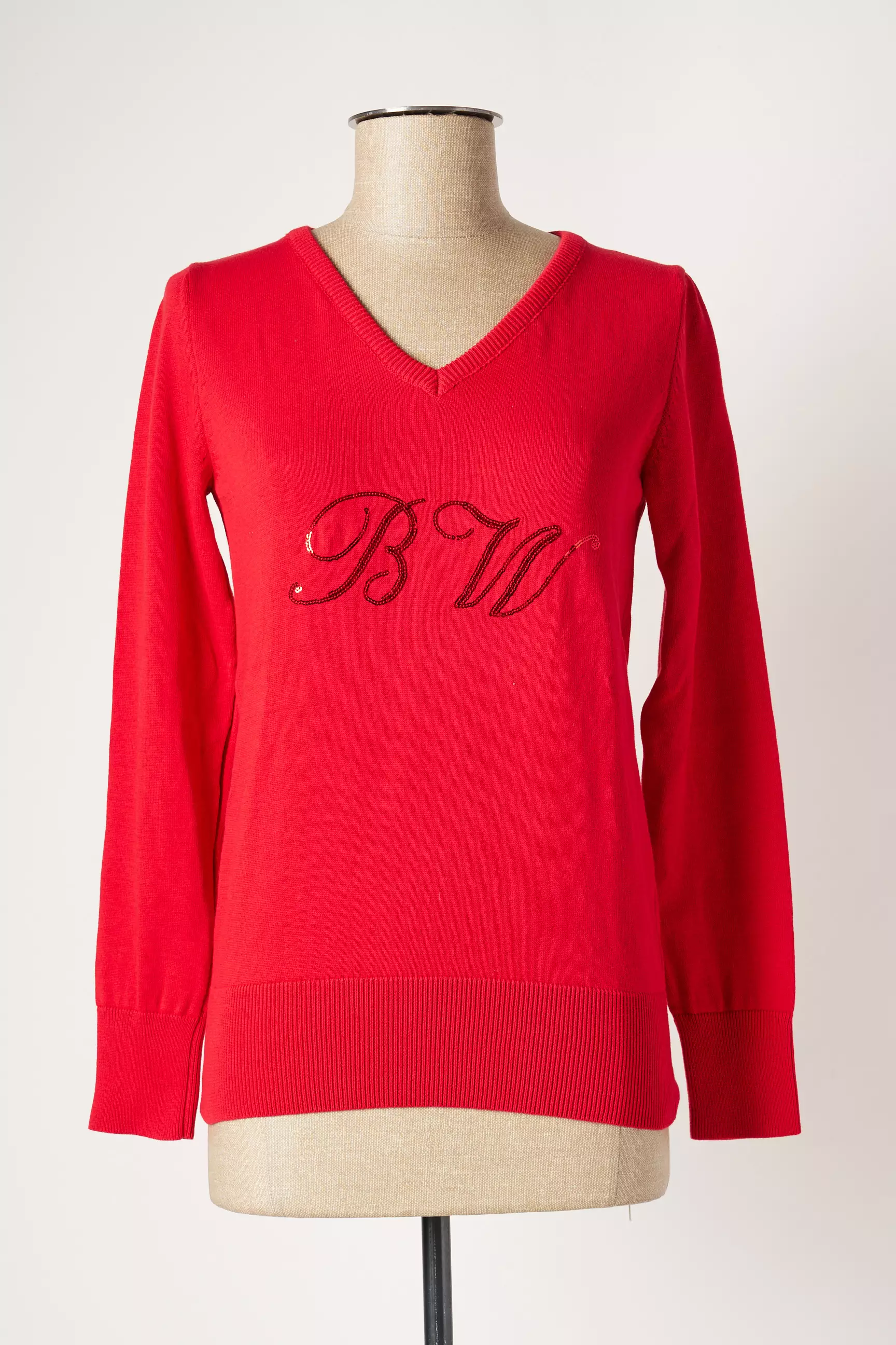 Black Wellis Pulls Femme couleur rouge