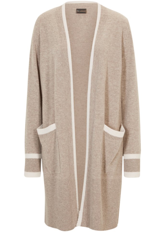 Wollstrickjacke mit Good Cashmere Standard®-Anteil