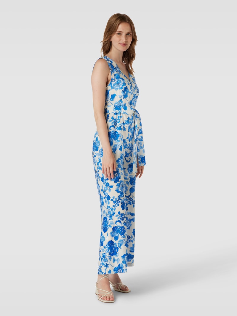 Jumpsuit mit Allover-Print Modell 'MILOS' in blau