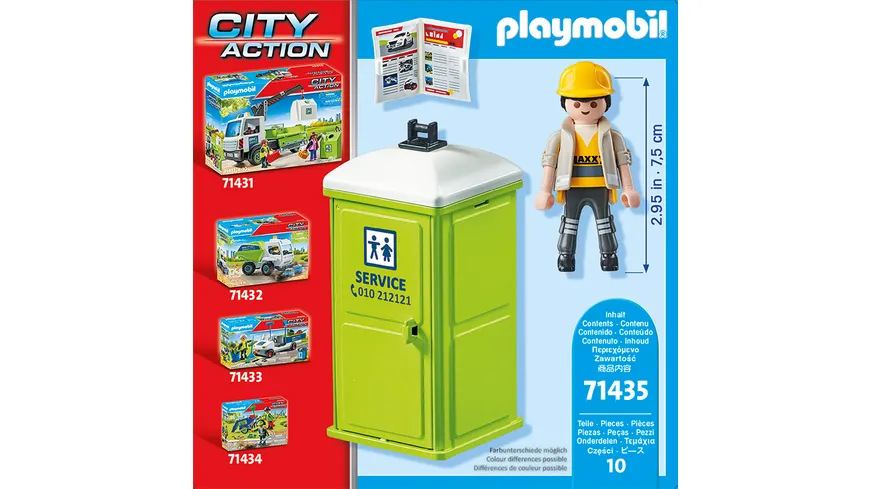 PLAYMOBIL 71435 - City Action - Mobile Toilette