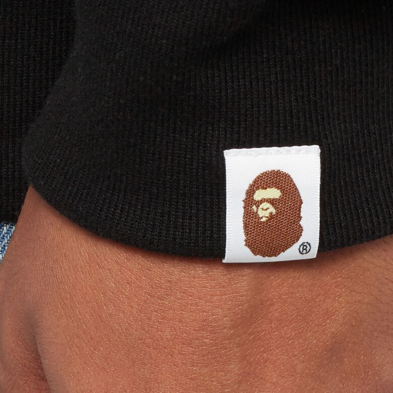 A Bathing Ape Shark Full Zip Hoodie M Black