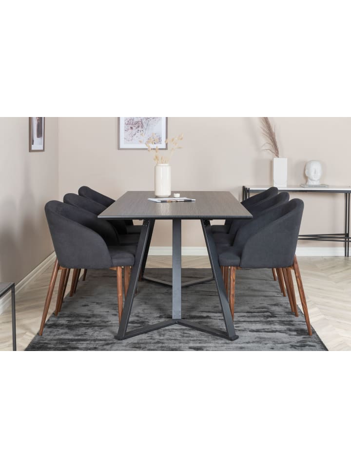 ebuy24 Essgruppe Marina 41 (7-teilig) Schwarz 90 x 180 cm günstig kaufen onesize