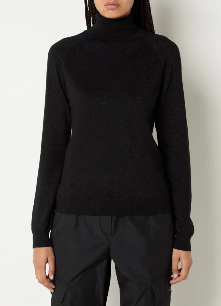 Pull Summum en maille fine à col roulé et lurex