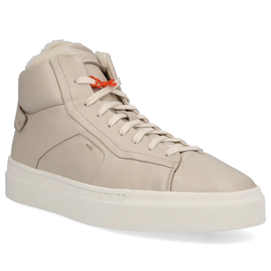 Santoni - Sneaker high 60943 Kalbsleder - grau