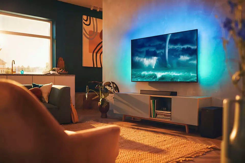 Philips TAB7807/10 2.1 Soundbar (Bluetooth, 310 W, mit kabellosem Subwoofer)