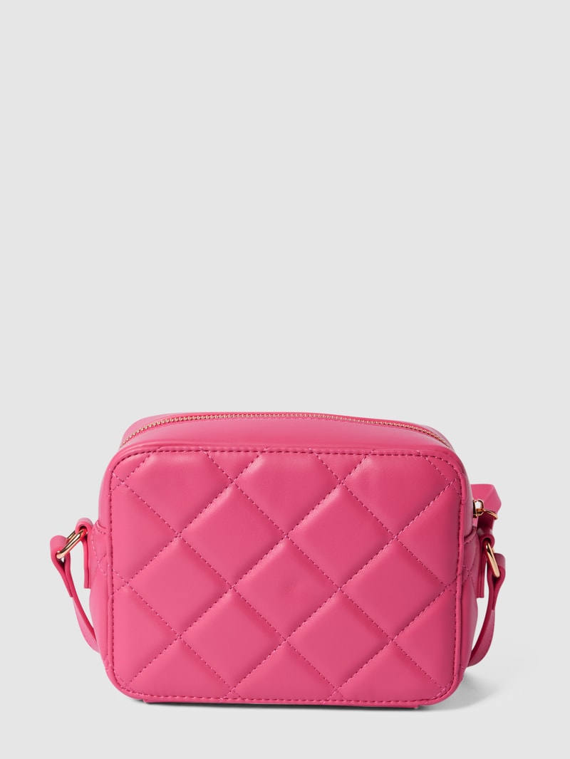 Handtasche mit Label-Details Modell 'ADA' in pink