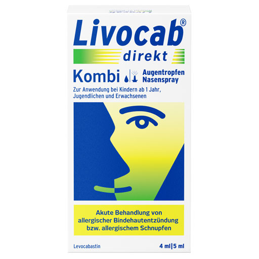 LIVOCAB direkt Kombi 4 ml Augentr. 5 ml Nasenspray  1 P  Kombipackung